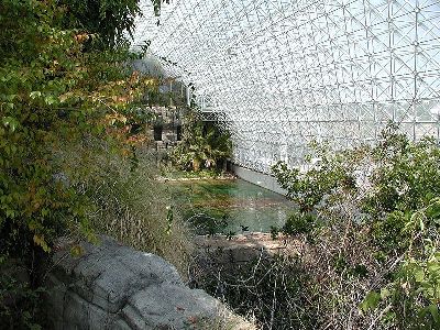 inside the Biosphere 2 complex in Arizona