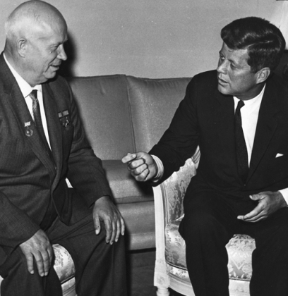 Kenedy being humbled by Khrushchev