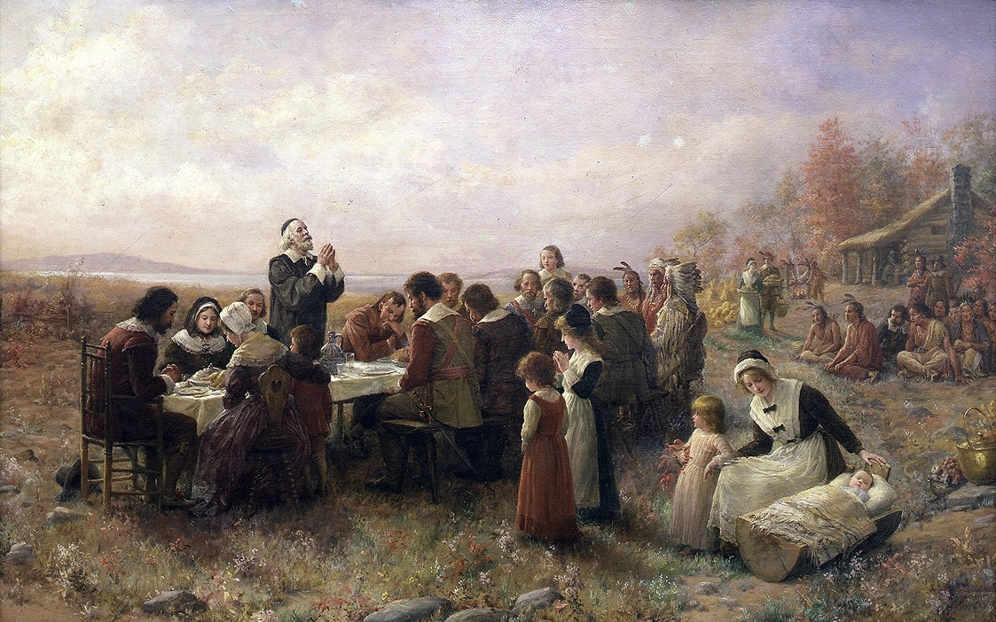 a painting of thanksgiving made in 1914